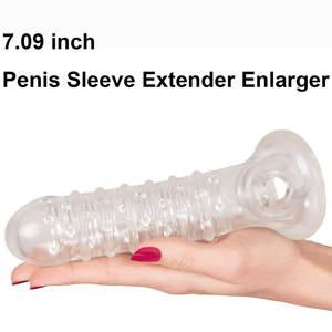 TPE maschio adulto giocattoli sessuali tempo di ritardo pene anelli di ritardo tempo Extender tempo, trasparente TPE Gay divertente pene anello - Product Image 4