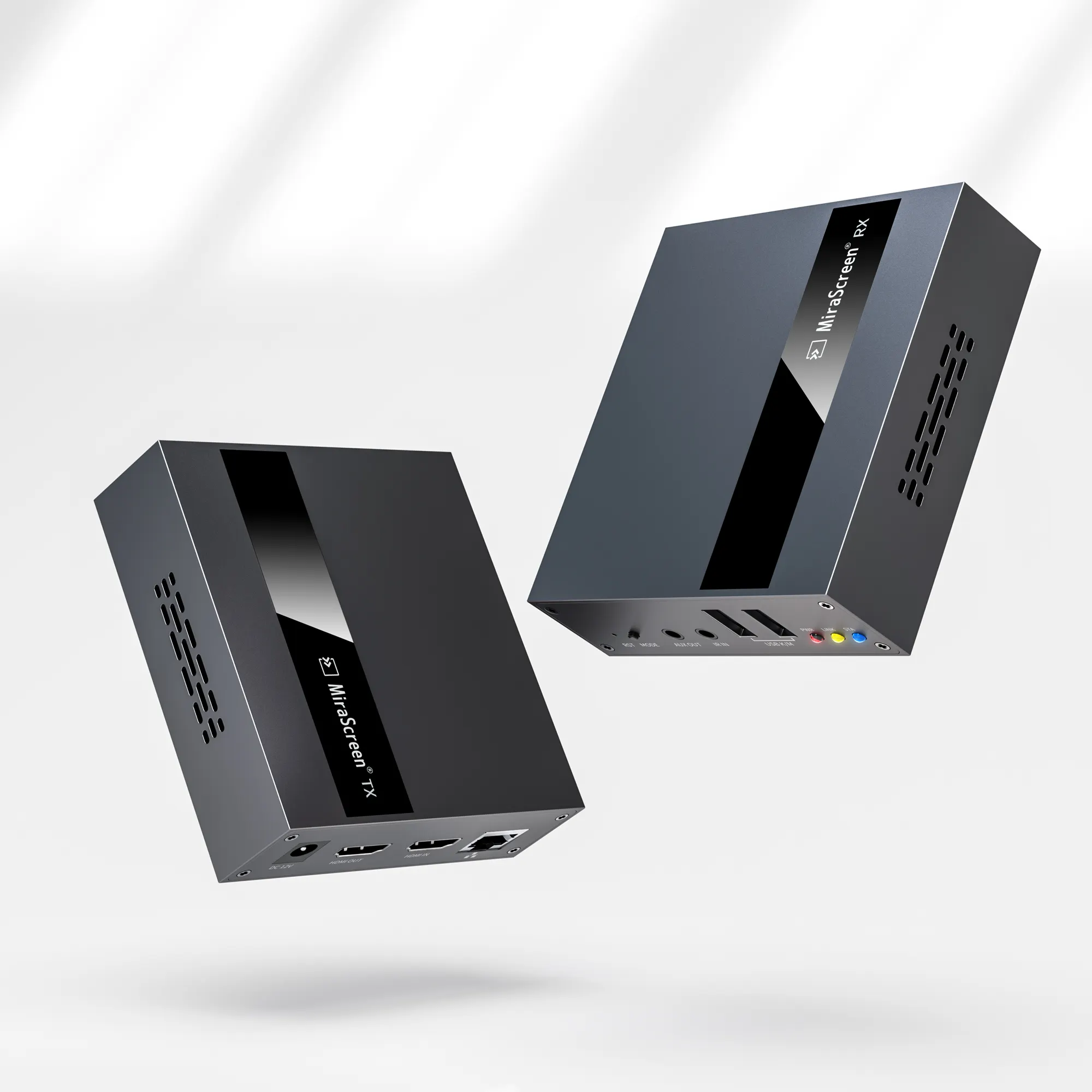 R14 Mirascreen 250m Signal Transmission Via Network Cable LAN to Transfer HD Video Audio HDMI KVM Cable Extender Over IP With IR