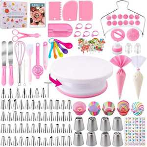 Kit complet de 356 pièces pour la pâtisserie avec des caissettes et des décorations pour cupcakes, idéal pour les tables de desserts de fêtes de Noël - Product Image 4