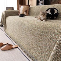 Tissu en polyester jacquard texturé épais et doux en chenille pour ameublement, coussins et meubles sectionnels – Vente en gros