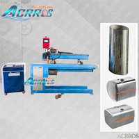Machine de soudage TIG / laser à couture droite pour tuyaux de réservoirs en acier, à poutre cantilever robuste, à serrage pneumatique de précision ZF-1500mm