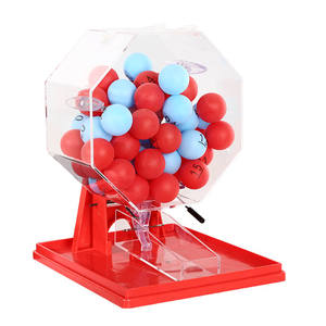 Machine de loterie de bureau en bois rotative manuelle pour jeu de <span class=keywords><strong>bingo</strong></span> Set 50/100 boules avec jetons de <span class=keywords><strong>bingo</strong></span> et marqueur Jumbo Small Portable - Product Image 1