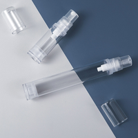 Botol Pompa Plastik Airless Mini 5ml 10ml 15ml Wadah Kosmetik Kosong untuk Perjalanan untuk Cairan Lotion Serum Perawatan Kulit