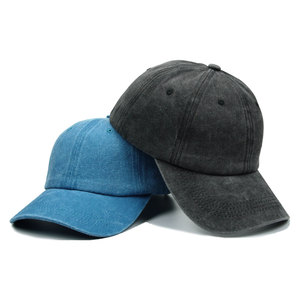 Mũ bóng chày 6 mảnh trơn, kiểu cũ, đã qua xử lý, thêu logo tùy chỉnh, phong cách cổ điển, chất liệu cotton, mũ bố, mũ thể thao, mũ lưỡi trai - Product Image 3