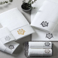 Ensemble de serviettes de bain pour hôtel, luxe, 100% coton, 4 pièces