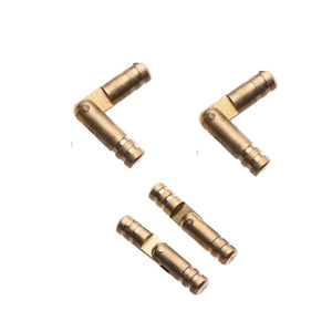 บานพับทองเหลืองแข็งแบบกำหนดเองกล่องไม้เก็บเครื่องประดับกล่องซ่อนบานพับบาร์เรลการติดตั้งแบบเจาะง่าย - Product Image 3