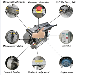 เครื่องหั่นผักใบและก้าน <span class=keywords><strong>WKS</strong></span> เครื่องบดและสับผักอเนกประสงค์สำหรับงานหนัก อุปกรณ์ตัดอาหารสำหรับถั่วเขียว สาหร่าย พริก กระเจี๊ยบเขียว - Product Image 5