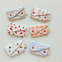 Porte-monnaie floral mignon, pochette en tissu doux portable pour cartes de crédit, billets de banque, rouges à lèvres, petit organisateur de rangement quotidien pour filles
