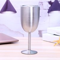 Gobelet à vin isotherme en acier inoxydable double paroi, 10 oz, moderne, fait main, personnalisable avec logo par sublimation