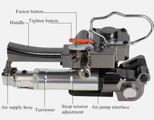4500N xách tay PET/PP dây đeo tự động khí nén công cụ đóng đai với CE - Product Image 2