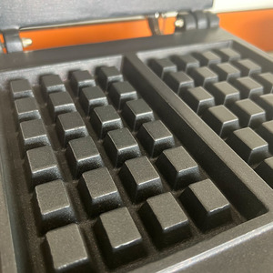 Máy làm bánh quế đơn thương mại 2 lát bằng thép không gỉ cho các cửa hàng trà sữa và vỉ nướng bánh sandwich - Product Image 2