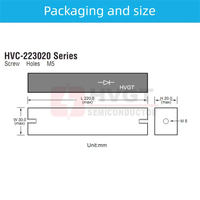 HVGT AW060S150G 15kV 6A 100nS Redresseur haute tension à récupération rapide avec bornes à vis pour circuit multiplicateur de tension