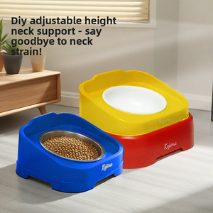 Comedero Kajima <span class=keywords><strong>Lego</strong></span> Square de Acero Inoxidable y Cerámica para Perros y Gatos con Diseño Antideslizante y Soporte para el Cuello para Alimentación Lenta - Product Image 3