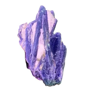 Espécimen Mineral Natural raro curativo, cristales azules, grava, piedra de Gema rugosa azul cianita
