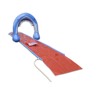 Tobogán acuático inflable para niños, tobogán de PVC para exteriores con función de pulverización para uso doméstico. - Product Image 5
