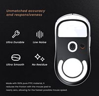 Patins de souris en PTFE en gros pour Logitech G PRO X SUPERLIGHT 2 DEX, autocollants pour pieds de souris Ultraglide, moins de bruit, glisse fluide