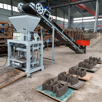 Machine semi-automatique de fabrication de briques en béton, machine de formage de blocs de briques creuses en ciment, machine de fabrication de briques contrôlée par PLC
