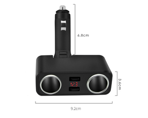 Meilleure vente adaptateur chargeur de voiture 12-24V prise allume-cigare avec interrupteurs - Product Image 2