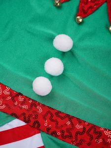 Justaucorps de gymnastique de Noël pour filles, costume de danse, body, bandeau, tenues, costumes - Product Image 5