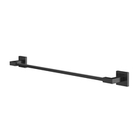 Porte-serviettes double carré en laiton pour salle de bain, fixation murale, finition bronze brossé, 60 cm, pour hôtel