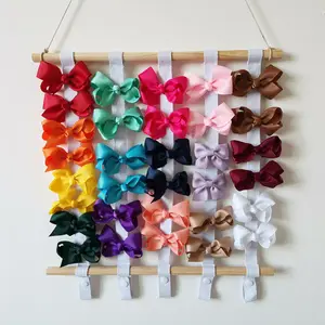 Haar Clips Opslag Hoofdband Organizer Wall Opknoping Home Decor Houten Haarelastiekjes Houder Voor Meisjes Accessoires Prinses Babykamer