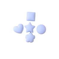 Breloques en résine colorées en forme de cœur, étoile, rond, fleur et carré pour accessoires DIY faits à la main