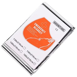 Coperta di emergenza calda <span class=keywords><strong>Poncho</strong></span> tenda di sopravvivenza all'aperto di salvataggio termico campeggio escursionismo viaggio pronto soccorso Foil antivento - Product Image 1