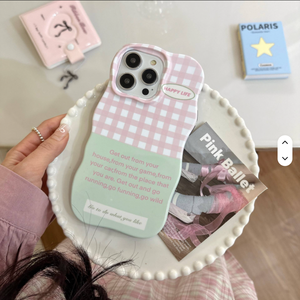 Custodia protettiva artistica a quadri <span class=keywords><strong>rosa</strong></span> e verde per Iphone 17 16 15 14 <span class=keywords><strong>13</strong></span> 12 11 <span class=keywords><strong>Pro</strong></span> <span class=keywords><strong>Pro</strong></span> Max Plus pellicola Drop Proof custodia per telefono - Product Image 6