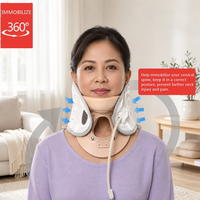 Dispositif de traction cervicale gonflable pour la protection de la confidentialité des agents et le soulagement de la radiculopatologie cervicale à domicile