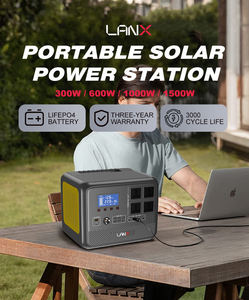 Station solaire portable LANX 600W, batterie LiFePO4, contrôleur MPPT, onde sinusoïdale pure, charge rapide QC3.0-PD, solaire pour voiture, extérieur - Product Image 3
