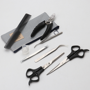 Chuyên nghiệp chất lượng cao thép không gỉ 7-Piece Set <span class=keywords><strong>Tick</strong></span> Remover cắt móng tay cắt tóc Kéo Nhíp Pet grooming Kit - Product Image 6