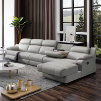 Sofá Cama Esquinero Convertible Eléctrico Reclinable Modular Moderno y Multifuncional en Forma de L para Muebles de Sala de Estar