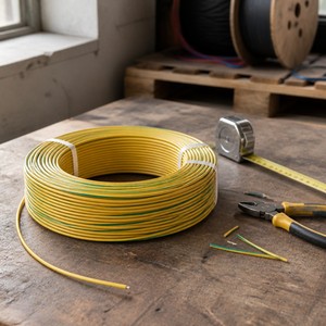 Câble souple isolé en PVC 10mm BVR H07V-K, <span class=keywords><strong>fil</strong></span> <span class=keywords><strong>de</strong></span> cuivre toronné monobrin 450/750V pour câblage <span class=keywords><strong>de</strong></span> panneaux, certifié CE - Product Image 3
