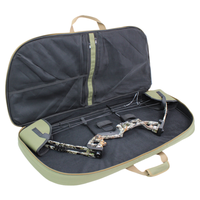Sac à dos vert pour tir à l'arc taille personnalisée OD étui souple pour arc à poulies avec bandoulière et poche fléchée sac à dos pour arc à poulies