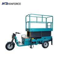 Plateforme élévatrice à ciseaux montée sur tricycle de qualité export, machine de travail aérien pour la cueillette agricole