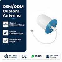 Antena de Techo 5G 4G LTE 2x2 MIMO para Interiores, 698-4000MHz, 28dBi, N-Female, Alta Ganancia, Bajo PIM, Tipo Domo, para Amplificador de Señal DAS, OEM Personalizado