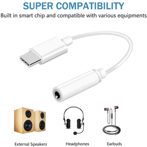 Bán Buôn Type-C Cổng Kết Nối Để 3.5Mm Nữ Aux Âm Thanh Cáp Điện Thoại Headphone Loa Adapter Chuyển Đổi Với Tín Hiệu Kỹ Thuật Số - Product Image 5