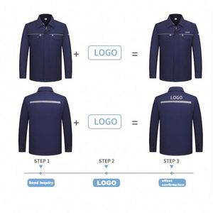 Diseño de Uniformes de Trabajo Personalizados al por Mayor con Logotipo, Overoles de Dos Tonos, Chaqueta de Invierno para Hombre - Product Image 4
