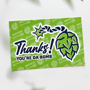 Tarjetas <span class=keywords><strong>de</strong></span> felicitación <span class=keywords><strong>de</strong></span> papel artístico con diseño <span class=keywords><strong>de</strong></span> logotipo personalizado a todo color al mejor precio, tarjetas <span class=keywords><strong>de</strong></span> agradecimiento <span class=keywords><strong>de</strong></span> negocios impresas a doble cara personalizadas - Product Image 3