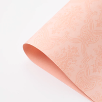 Kertas Kado SY 80g 60cm*6 Yard dalam Gulungan, Warna Pink Laris Manis, Kertas Pembungkus Bunga DIY, Kertas Baroque Kapok Grosir