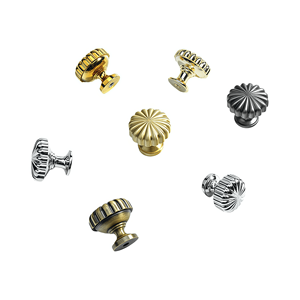 Nordische minimalistische Kürbisform-Messinggriffe, Einloch-Luxusknöpfe, mehrfarbige Küchen-/Schubladen-/Türgriffe, langlebig - Product Image 1