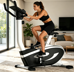 <span class=keywords><strong>Bicicleta</strong></span> Estática Magnética - <span class=keywords><strong>Bicicleta</strong></span> de Ciclismo Interior Silenciosa con Asiento Ajustable, Ideal para Entrenamiento Cardiovascular en Casa - Product Image 2