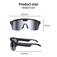 Lunettes Caméra HD pour Sports de Plein Air, Enregistrement Vidéo A8MP1200P, Traduction IA, Anti-tremblement, Transfert WiFi, Protection UV Polarisée, Commande Vocale