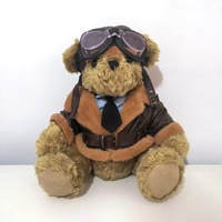 Ours en peluche personnalisable ODM super doux, avec vêtements et couronne, jouets en peluche animaux avec logos personnalisés