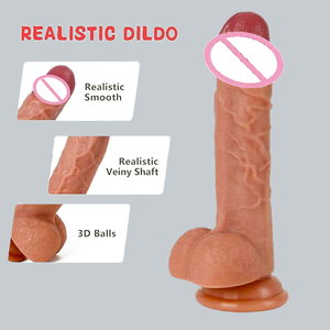 थोक छूट मानक जूगुएट यौन सुरक्षित सिलिकॉन मैनुअल डिल्डो वाटरप्रूफ और महिला के लिए यथार्थवादी डिल्डो सेक्सी खिलौना साफ करने में आसान - Product Image 2