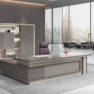 Neues Design Modernes und Stilvolles Komplettes Büromöbel-Set - Einfacher Chef-Schreibtisch für Direktoren und Manager - Product Image 3
