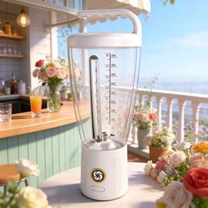 Blender portable 1000 ml, lames en acier inoxydable, broyeur de glace, presse-agrumes de voyage pour la salle de sport, le bureau, le camping, usage quotidien - Product Image 1