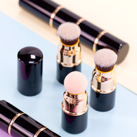 Großhandel 3 In 1 Synthetic Hair Powder Sponge Foundation Pinsel Set Custom Logo Hersteller Single Makeup Brush