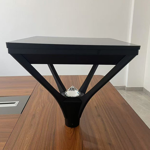 Lampe solaire LED robuste pour poteau de jardin 50W en aluminium avec détecteur de mouvement, pour allée urbaine, revêtement noir en poudre, IP65, <span class=keywords><strong>luminaire</strong></span> extérieur - Product Image 3