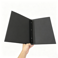 Porte-menu en cuir PU personnalisé pour hôtel et restaurant, classeur à clip, SKN-MH-0345 OEM&ODM